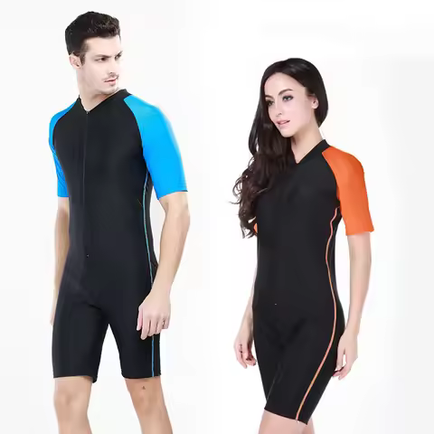 UV Sun Protection Shorty Diving Suit, Shorty Wetsuit, Scuba and Snorkeling Suit, Rash Guards