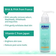 AIKEN BHA PHA Bright Pore Refining Exfoliating Gel | Blackheads | Whiteheads | Glowing Skin | Blemis