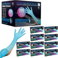 Raxwell Disposable Extended Cuff Nitrile Gloves | Heavy Duty Long Nitrile Gloves 8.5mil Disposable Latex Free Cleaning Gloves