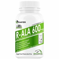 (fdhjgjyEEEE) HAYER R-Alpha Lipoic Acid 600mg Glutathione Vitamin B12 Hyaluronic Acid & Plant Based 