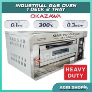 Agrishop OKAZAWA Gas Oven 1 Deck 2 Tray Industrial Heavy Duty