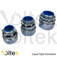 Liquid Tight straight connector for liquid tight flexible conduit hose size 1-1/4" to 2" inch VLT