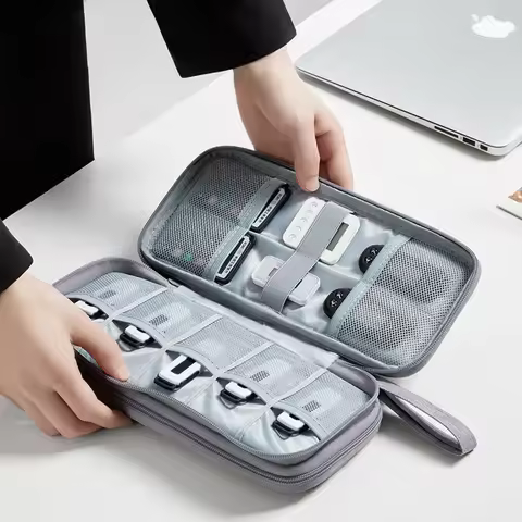 U Disk Storage Bag 22 Pieces Financial Accounting Specific USB Drive Organizer Zip Case Holder U Shi