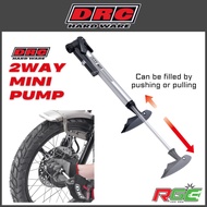 DRC C304 2WAY Mini Hand Pump for motorcycles and mountain bikes 2 Way With Guage 120Psi