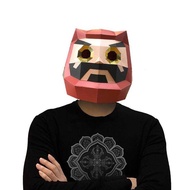 Dharma Paper Mold Headgear Creative Handmade DIY God of Fortune COS Mask Shopping Mall School Activi