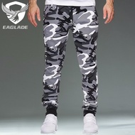 EAGLADE Jogging Sweat Cuffed Jogger Pants for Men Tracksuit Man Trousers in Grey E05