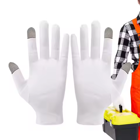 Cotton Gloves Touchscreen Driving Gloves Touchscreen Texting Gloves White Cotton Gloves For Cycling