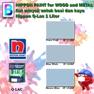 Nippon Paint Q-Lac Wood and Metal Paint Collection 1 Liter Yours Truly 1530P / Blue Wish 1538P / Bos