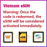【 Vietnam eSIM 】Travel Prepaid Digital SIM