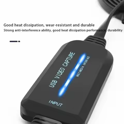 New ABS VHS To Digital Converter Black HD Support USB Video Converter Video Capture Card Video Conve