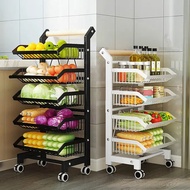 Storage Rack Kitchen Storage Rack Floor Sundries Storage Storage Trolley Storage Rack Adjustable Multi-Layer Trolley