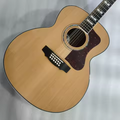 Guild F512 Acoustic Electric Guitar cedar top 12 Strings - Vintage Style Wood Body for Advanced Leve
