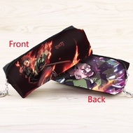 Anime Kimetsu No Yaiba Long Pencil Bags Kamado Tanjirou Students Pencil Cases