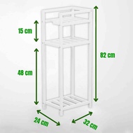 Water Gallon Rack Stand Mineral Water Dispenser Rack Stand 3 Layer Water Gallon Rack Stand Bracket W