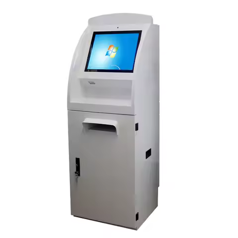 Outdoor Ticket Vending Kiosk Waterproof Anti Glare Touch Screen Card Issue Payment Outdoor Parking K