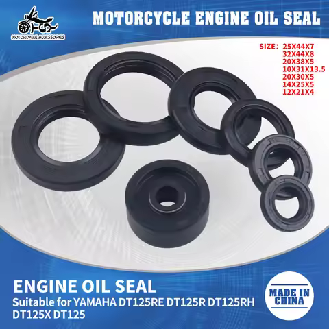 SJ Rubber Motorcycle Sealing Gasket Engine Oil Seal Kit For Yamaha DT125 DT175 MX125 MX175 IT175 YZ1