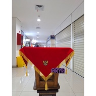 MERAH Paskibra tray base, tray base for flag ceremony with red tassels