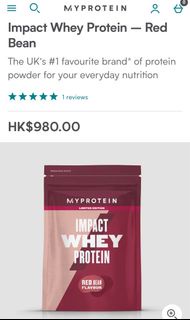 Myprotein 限定味 Impact Why Protein 250G 紅豆味蛋白粉