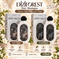 (650ml) DI7I Plant Healing Fragrance Body Wash and hair shampoo soft fluffy dandruff removal oil con