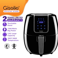 Giselle 5.8L Digital Air Fryer with Touch Control Timer Temperature Control 1800W - Black KEA0208
