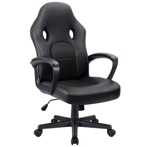Gaming Chair Office Chair Leather Computer Desk Chair Racing Style Ergonomic Adjustable Swivel Task