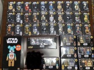 Disney 迪士尼 Star Wars 星球大戰  一番賞 黑武士 白兵 Bearbrick 100%1-30 31-37一套7盒 last尾賞 特賞bb-8 400%
