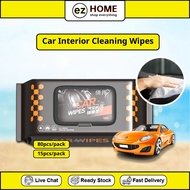 [Car Interior Cleaner Wipes] Car Wipes Tissue  for Car Interior Tisu Kereta Wet Wipes Tissue Car Tis
