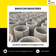 BUIS BETON 40x100cm SETENGAH LINGKARAN COR