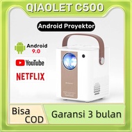 Qiaolet Proyektor Mini Untuk Hp 1080p 6000 Lumens Bluetooth 4.0 Mendukung Netflix Yotube Android Pro