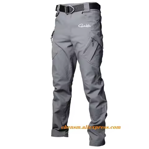 Gamakatsu Fishing Pants Waterproof Multi-pocket Outdoor Trousers Sports Breathable Fishing Clothes O