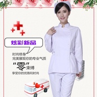 Female Nurse Clothes Winter Clothes Pink Korean Version Suit Trainer Clothes Dental Oral Work Clothe