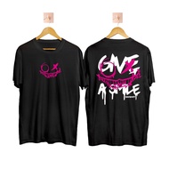 LOKAL HITAM Give A Smile Black T-shirt / Local Brand Clothes / Local Brand Clothes / Other / Adult M