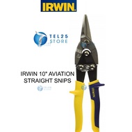 [ 1 UNIT ] IRWIN 103 AVIATION SNIPS - STRAIGHT AND WIDE CURVES IRWIN 10" AVIATION STRAIGHT SNIPS