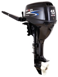 เครื่องยนต์เรือ รุ่น 15 แรงม้า 4 จังหวะ - สตาร์ทไฟฟ้า ถือท้าย (หาง 15 นิ้ว) Parsun Outboard Engine