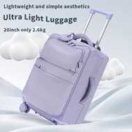 Fresh and Fashionable Color Matching Ultra Light Luggage 20inch Super Light and Thin Nylon Fiber Fab