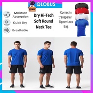 QLOBUS Unisex Tee Shirt Quick Dry Hi-Tech Dry Fit Round Neck Sport Tshirt T-shirt Unisex Men Women B