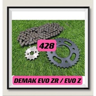 DEMAK EVO Z /EVO ZR / DVS 110 Spoket set 428 DEMAK EVO Z /EVO ZR / DVS 110 Spoket set 428