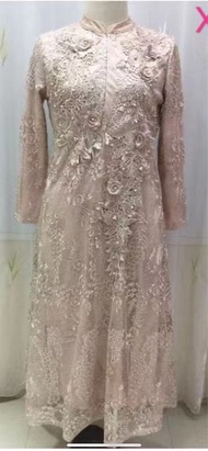(COD) NEW Arrival Gamis Pesta Full Brokat Tille Import //Gamis Yul Butik// HIGH premium Quality// Ga