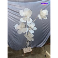 Standing lampu kelopak bunga, backdrop dekorasi pelaminan, Standing Lampu dekorasi