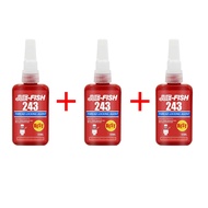 JUE-FISH 50Ml สกรูล็อค Threadlocker Anaerobic Adhesive Sealer ซีลกาวเกลียว Sealants 243 Liquid Glue 