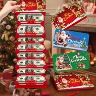 2026 New Santa Claus Usd 10 Card Red Envelope Christmas Red Money New Box Surprise Party K2j1