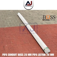 Boss Conduit Pipe 20mm White Electric Pipe 20 mm PVC Cable Pipe Clipsal Pipe