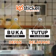 HITAM Open CLOSE Open CLOSE Black Sign Acrylic-Open Closed/Open CLOSE (2 Faces) Board Open CLOSE