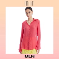 [MILIN] Button down bell cuffs classic shirt เสื้อเชิ้ต แขนยาว แขนระบาย / Cayo Top