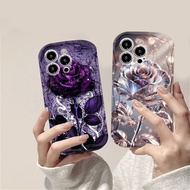 Elegant Purple Rose Case For iphone 16 Pro Max iphone 16 iphone 16 Plus iphone 16 Pro iphone 11 ipho