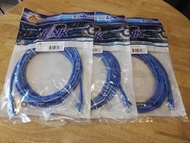 LINK CAT6 UTP CABLE PATCH CORD 5M. BLUE (แพค 3)