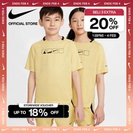 Nike Dri-FIT Kaos Anak-Anak Multi Tech Short-Sleeve - Saturn Gold [HJ0631-700]