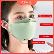 【Korean thin face style 】Sun protection fashion Mask Dustproof and Breathable Adjustable Anti-UV cloth Mask fish mouth Washable and Reusable cotton Face Mask HYON