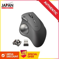 The Elecom Wireless Trackball Mouse IST is a wireless 2.4GHz mouse with bearing support, allowing fo