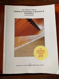 Statistical techniques in Business 17th統計學
